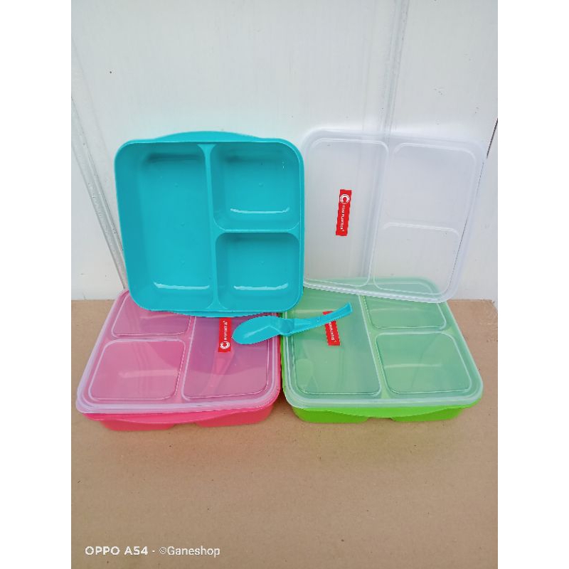 Lunch box CLIO NARA,tempat makan anak wadah bekal anak sekolah,set kotak makan bekal makanan