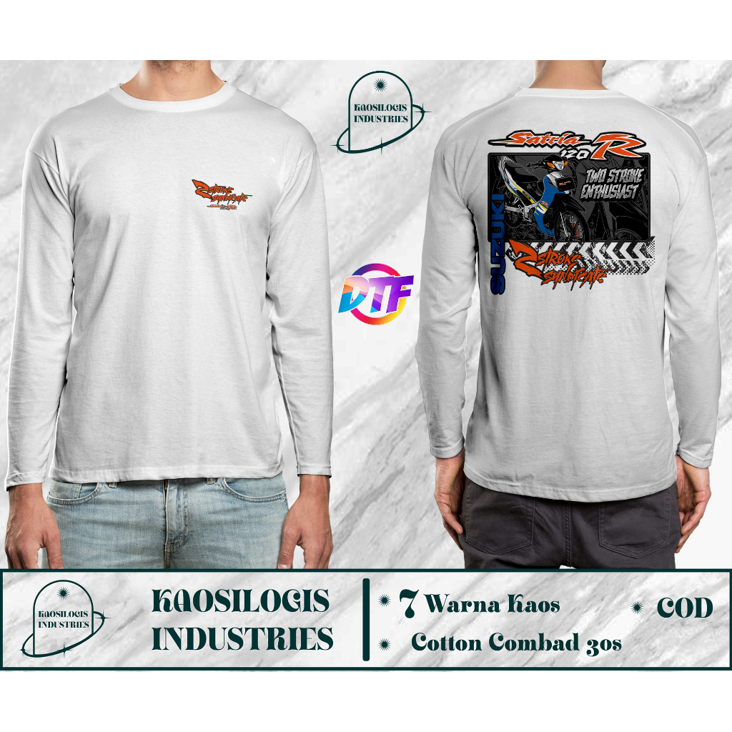 Kaos Lengan Panjang Racing Suzuki Satria 150 R 2 Stroke Two Stroke 2 Tak Distro Motor Herex Underbon