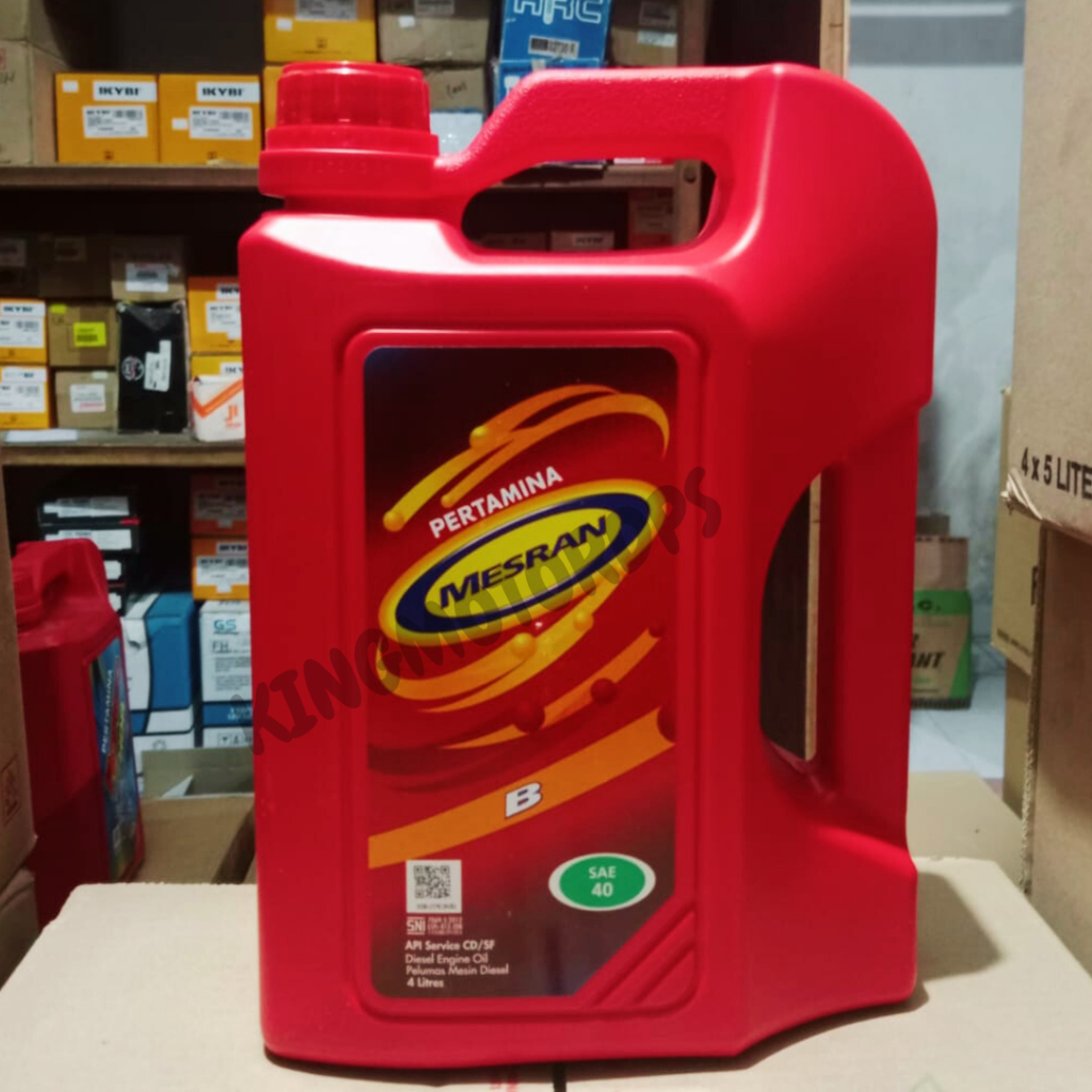 KMD | Oli Pertamina Mobil Mesin Diesel / Mesran B Oli Mesin Mobil 4Liter SAE 40