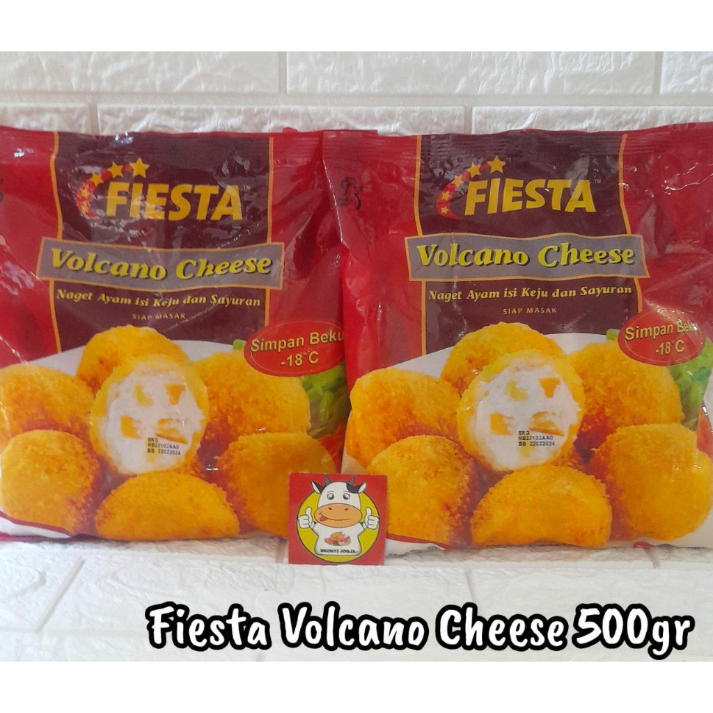 

FIESTA NUGGET VOLCANO CHEESE 500GR - FROZEN FOOD - BRONTZ JOGJA