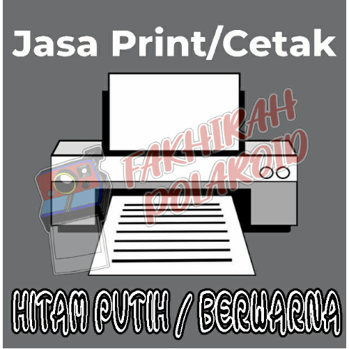 

JASA PRINT SEHARI JADI MURAH HVS 80GSM!!! HITAM PUTIH DAN BERWARNA