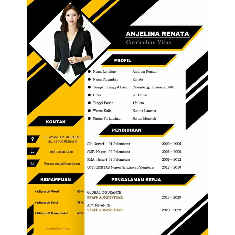 

CV Kerja, Curriculum Vitae, Daftar Riwayat Hidup, CV Keren, CV Trendy, CV Unik