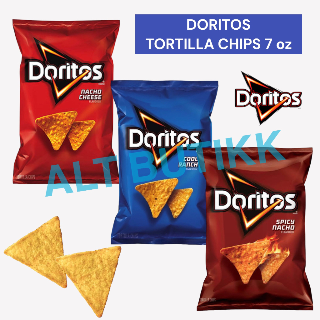 

DORITOS NACHO CHEESE | COOL RANCH | TORTILLA CHIPS | (198 gram ) PRODUCT OF USA