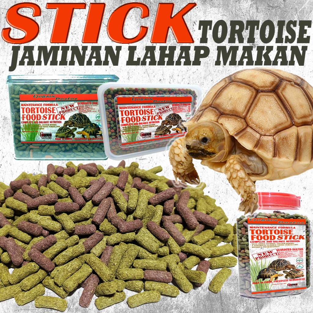 SULCATA PARDALIS MAKANAN STICK TORTOISE JAMINAN MAKAN TINGGI NUTRISI SERAT  KURA KURA DARAT RADIATA 