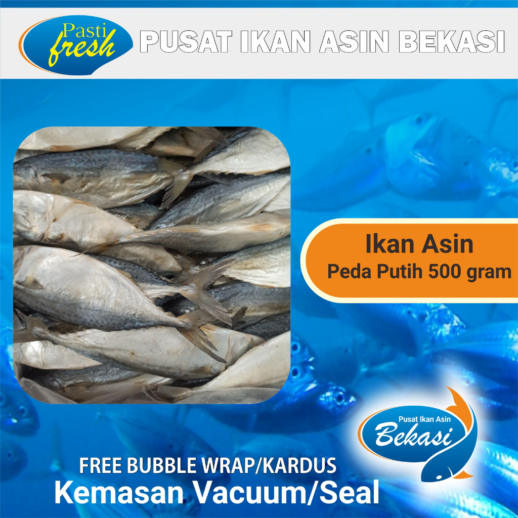 

Ikan Asin Peda Putih (Kembung) 500 gram