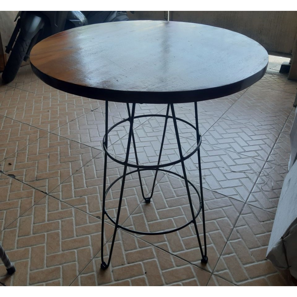 Meja Cafe Bundar / Meja Bar / Meja Cafe Bundar minimalis