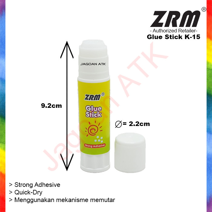 

Glue Stick / Lem Batang ZRM 15g K-15 1 Box 20 Pcs