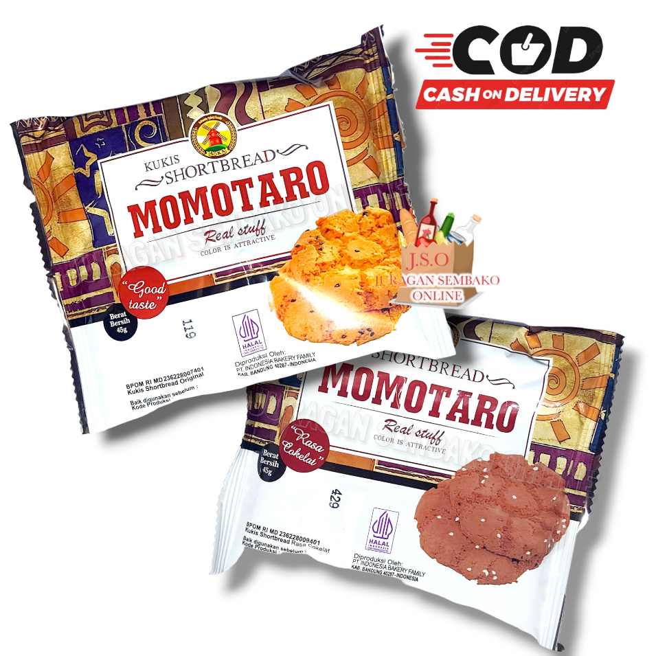 

(JSO) Momotaro Aoka Kukis Shortbread 45gr Snack Cookies Cemilan Enak