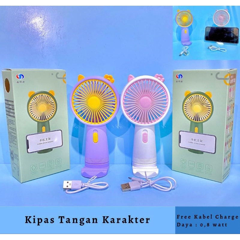 Kipas Angin Karakter Genggam / Kipas Angin Mini Tangan / Kipas angin Genggam Lucu