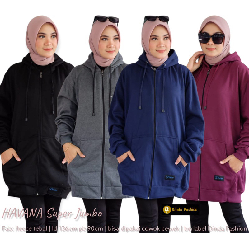 Havana jaket original by dinda fashion/jaket jumbo wanita
