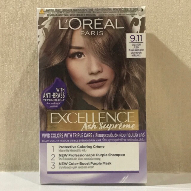 L’Oreal Paris Excellence Fashion 9.11 Silver Ash Cat Pewarna Rambut Loreal