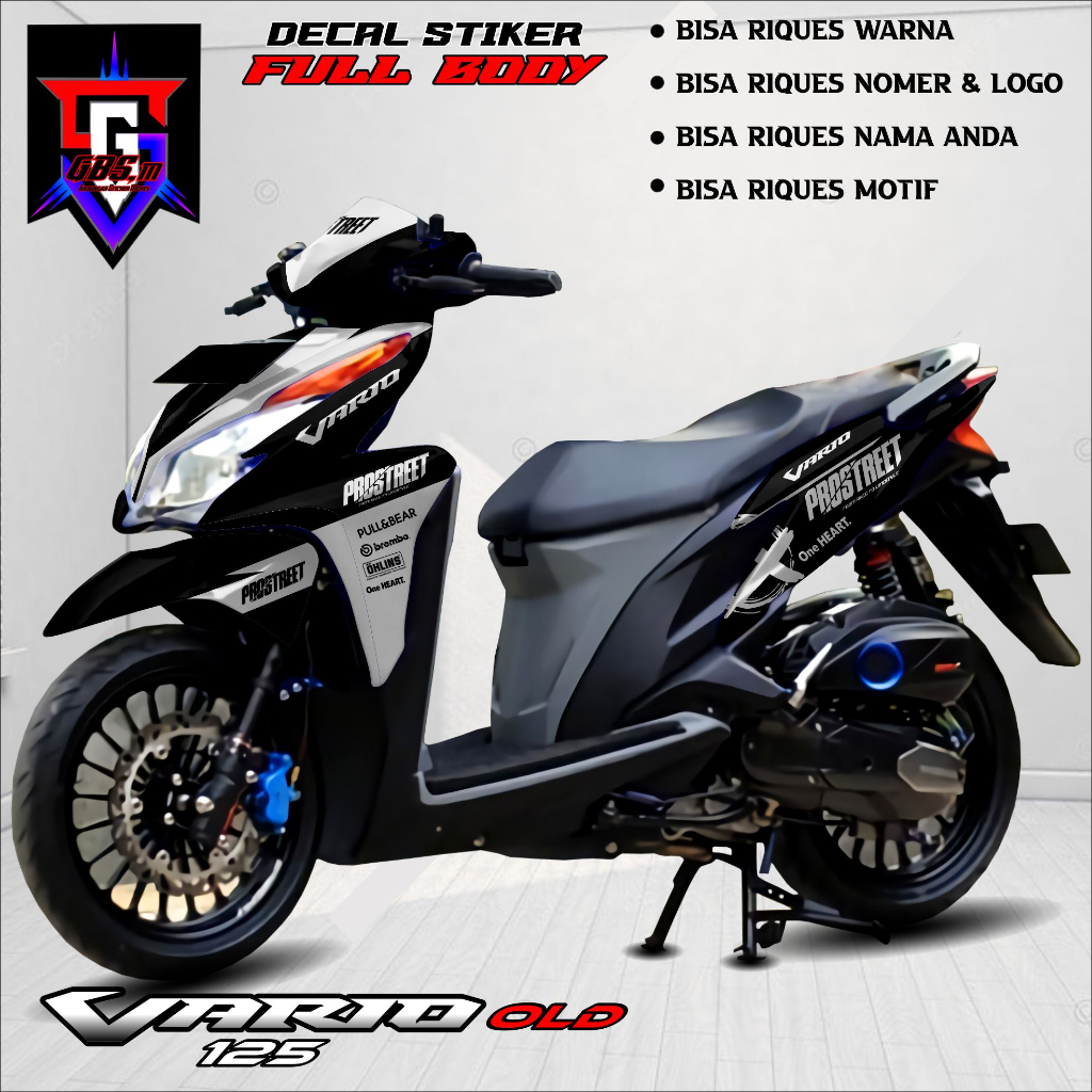 (Terbaru) Decal Vario 125 Old KZR Fullbody Recing Full body Vario 125 Old KZR Full body