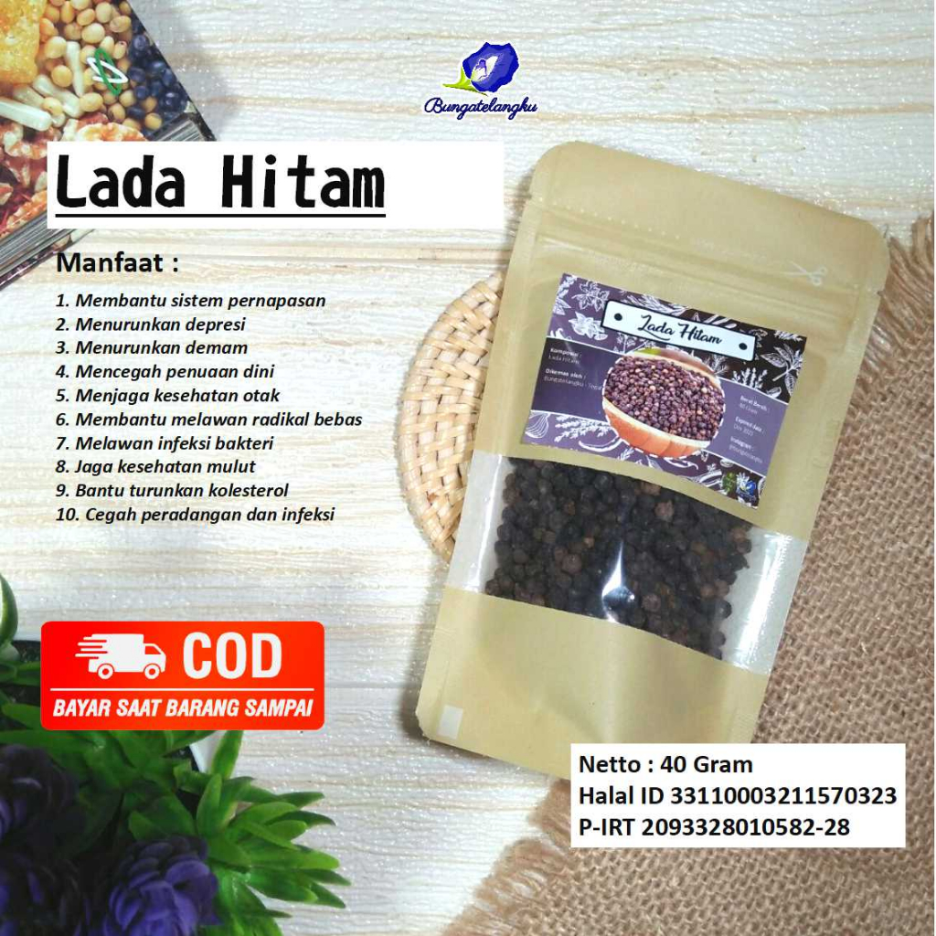 

lada hitam 50gr | Peradangan tenggorokan