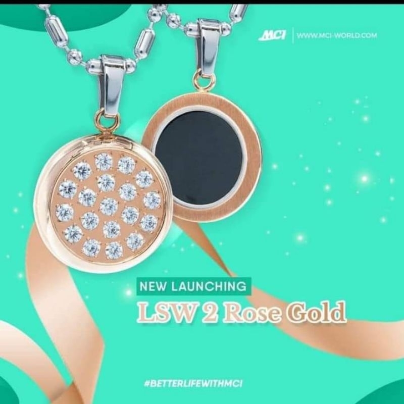 kalung pendant MCI LSW rose gold