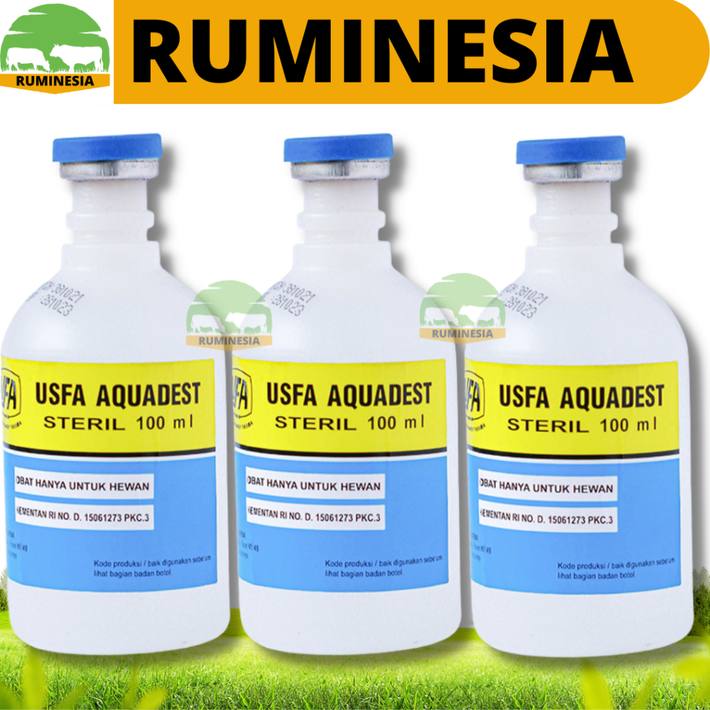 USFA AQUADEST 100ml - Aquades Air Steril