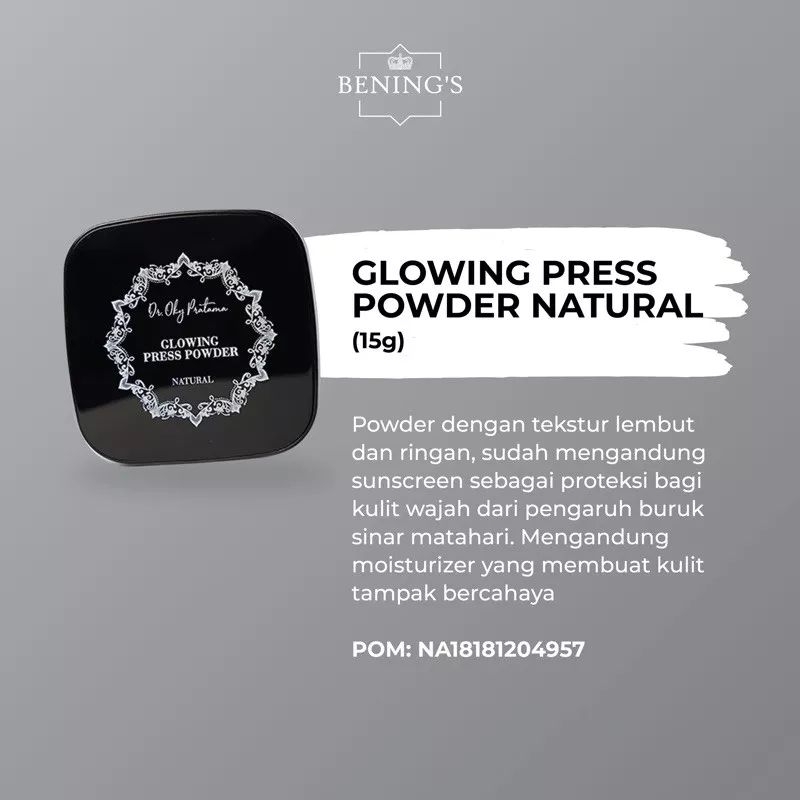 Press Powder Benings Clinic By Dr.Oky Pratama Bedak Bening's Glowing