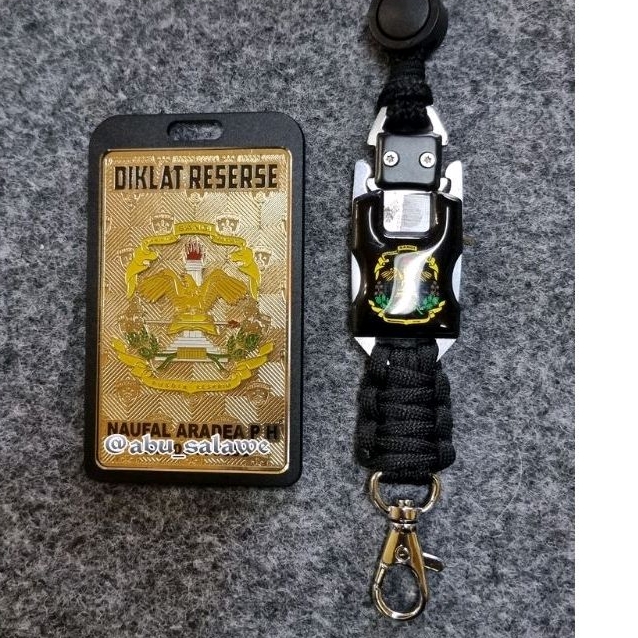 

plat id DIKLAT RESERSE full set plus tali