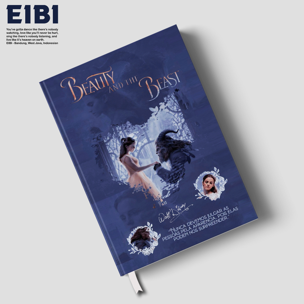 

Eibibook Buku Tulis Catatan Notebook Hardcover Disney Series Beauty and Beast Aesthetic