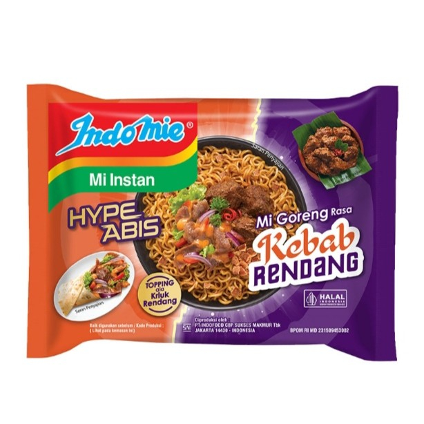 

Indomie Hype Abis Mie Goreng Kebab Rendang 83 gr