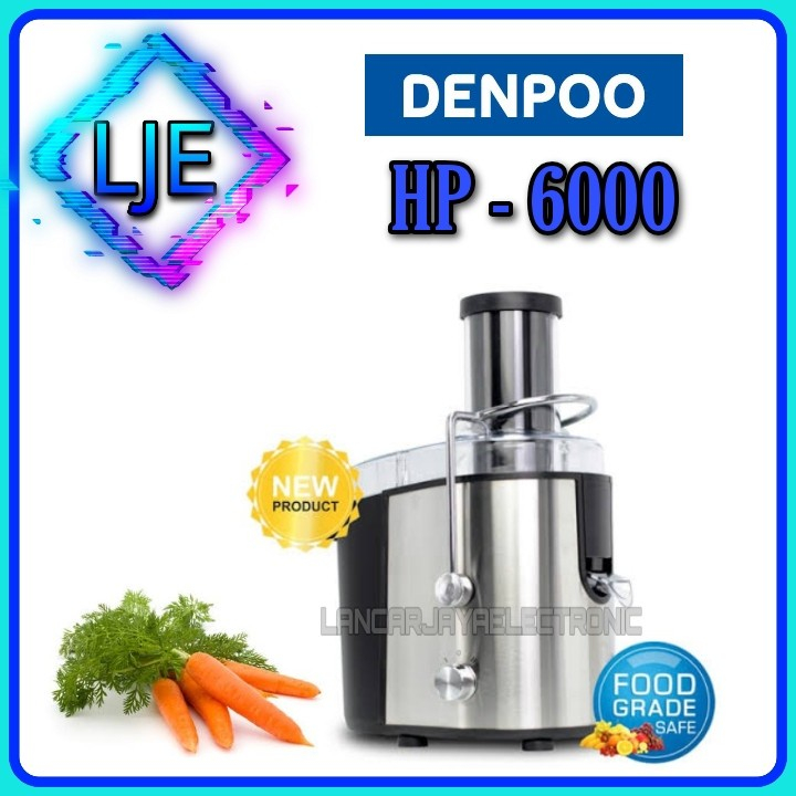 DENPOO Food Processor/Juicer HP-6000 75 mm Stainless Stell