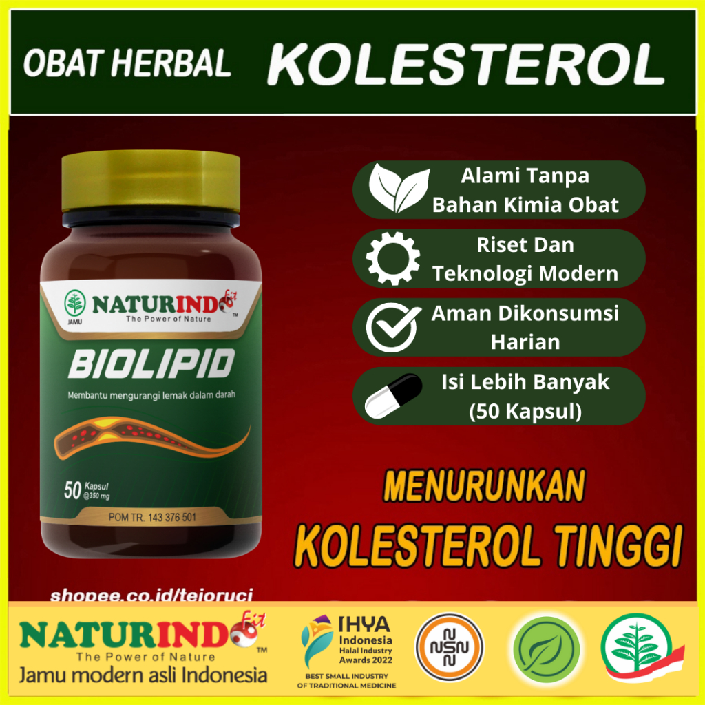 BIOLIPID OBAT KOLESTEROL TINGGI TRIGLISERIDA DAN DARAH TINGGI HERBAL KOLESTROL JAMU KOLESTEROL