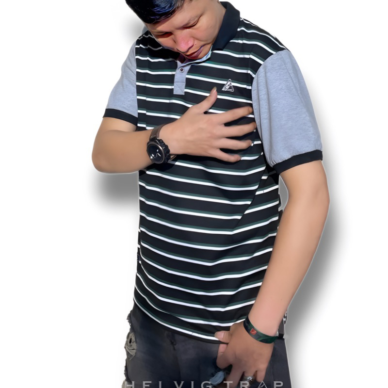 BAJU PRIA LENGAN PENDEK POLO SHIRT KERAH TURNDOWN BAJU KAOS VERSI KOREA TREN ANAK MUDA MUSIM 2021