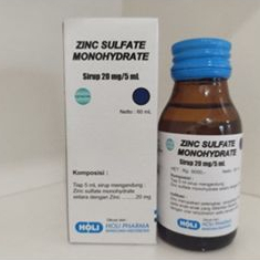 ZINC SULFATE MONOHYDRATE 20 MG - Syrup