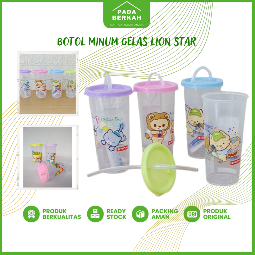 Gelas Minum + Sedotan Anak Botol Minum + Sedotan Anak MURAH