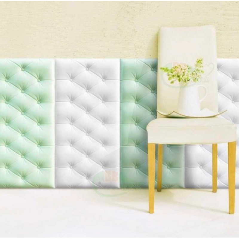 Wallpaper dinding 3D Foam headboard