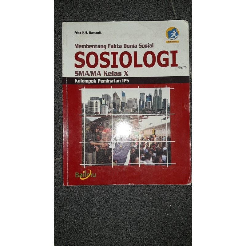 [PRELOVED] Buku cetak Sosiologi kelas 10/X/1 SMA/SMK/MA BAILMU
