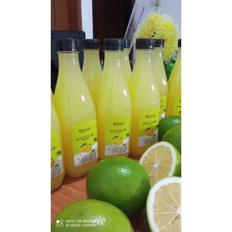 

Sari Lemon Mubarak kemasan 250ml dan 500ml sari buah lemon segar