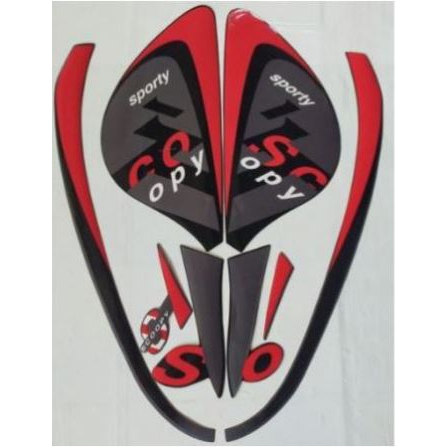 striping scoopy sporty 2022 hitam