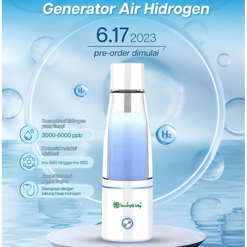 Botol Hydrogen Inchaway Botol Air Hidrogen Inchaway Botol Generator Air Hidrogen Inchaway Botol Hidr