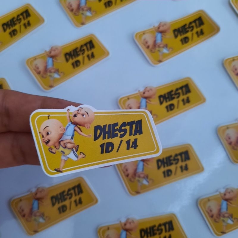 stiker anak anti air stiker nama custom