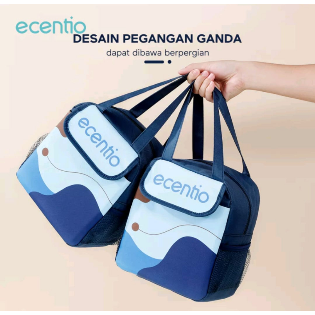 ECENTIO TAS PENDINGIN MAKAN SIANG / TAS PENDINGIN MAKAN SIANG / BEBERAPA SAKU TAS IBU DAN BAG