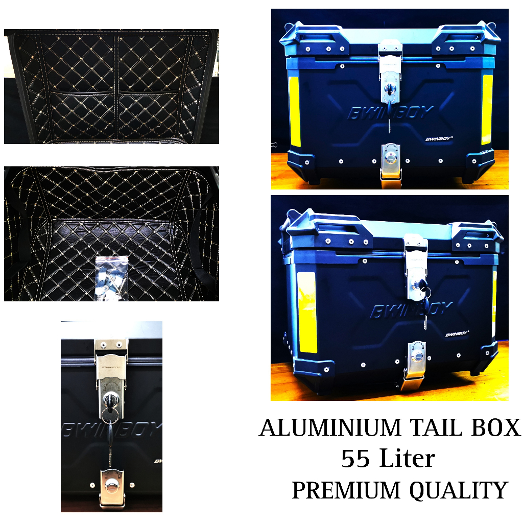 Top box PANNIER aluminium 55 Liter box motor X import