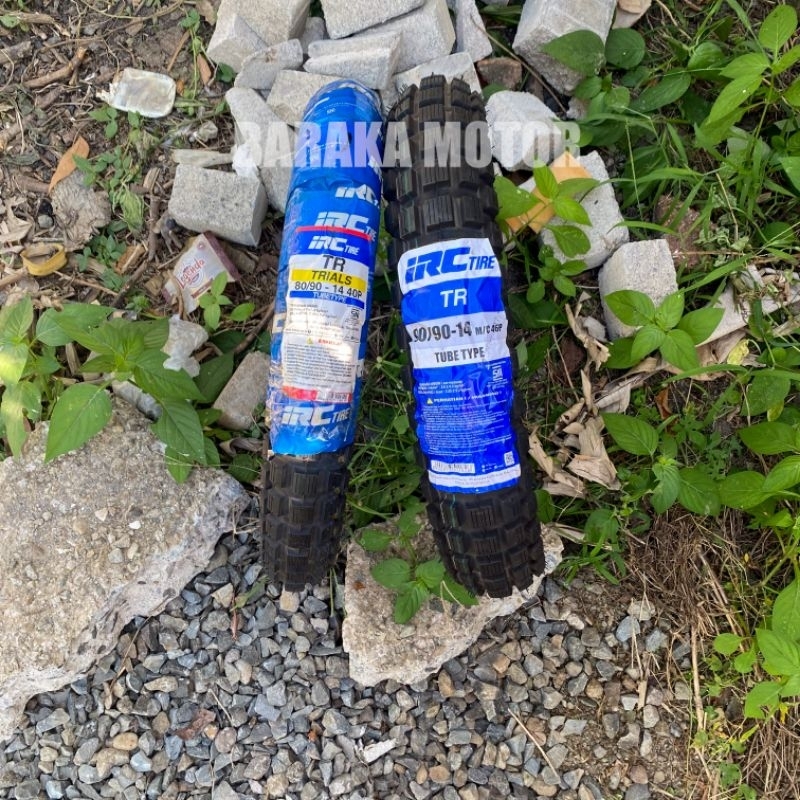 Ban Tubetype Depan 80/90-14 dan Ban Belakang 90/90-14 Beat/ Vario/ Vario 125/ Spacy (TR IRC)