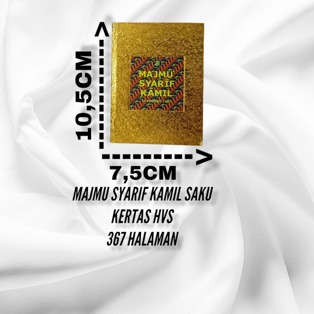 MAJMU SYARIF KAMIL SAKU TERJEMAH COVER EMAS HVS HARDCOVER CV PENERBIT J-ART