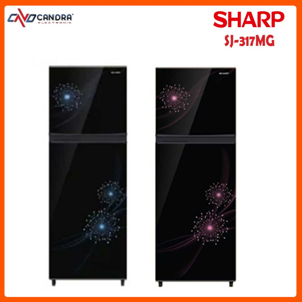 Lemari es 2 pintu SHARP SJ-317MG/Kulkas 2 pintu sharp