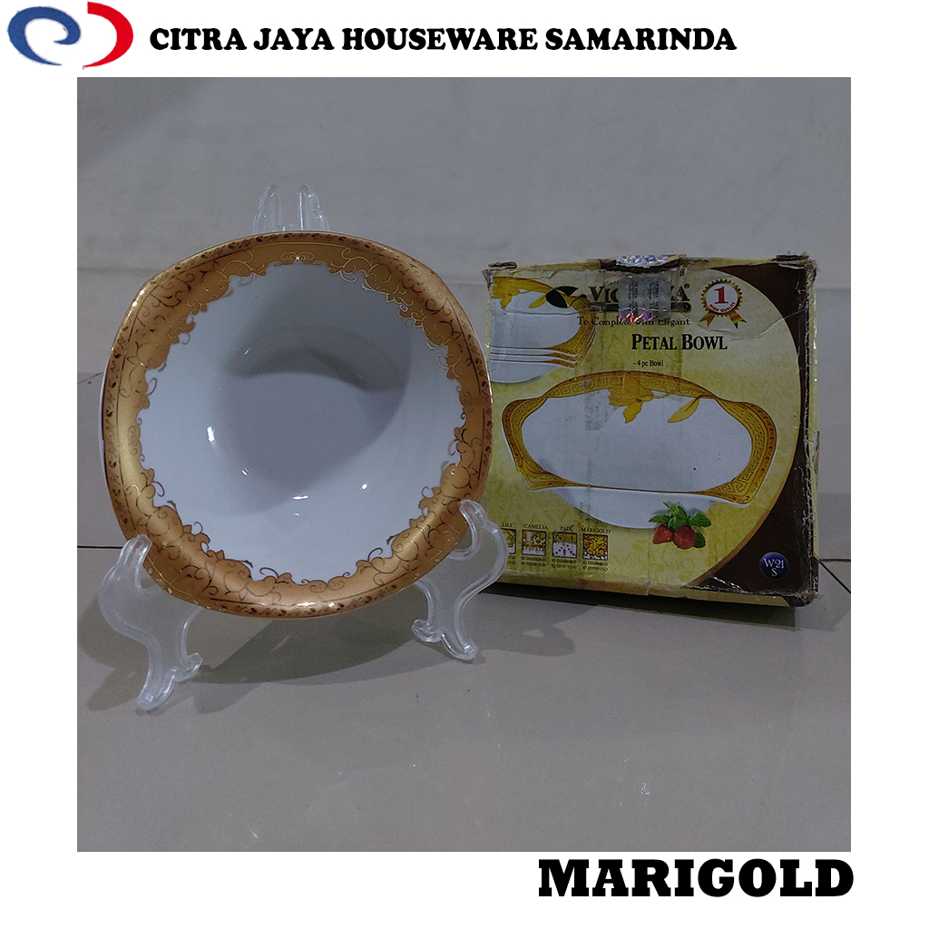 Mangkok Sup Petal Kecil Keramik isi 4 PCS Vicenza W-21 S
