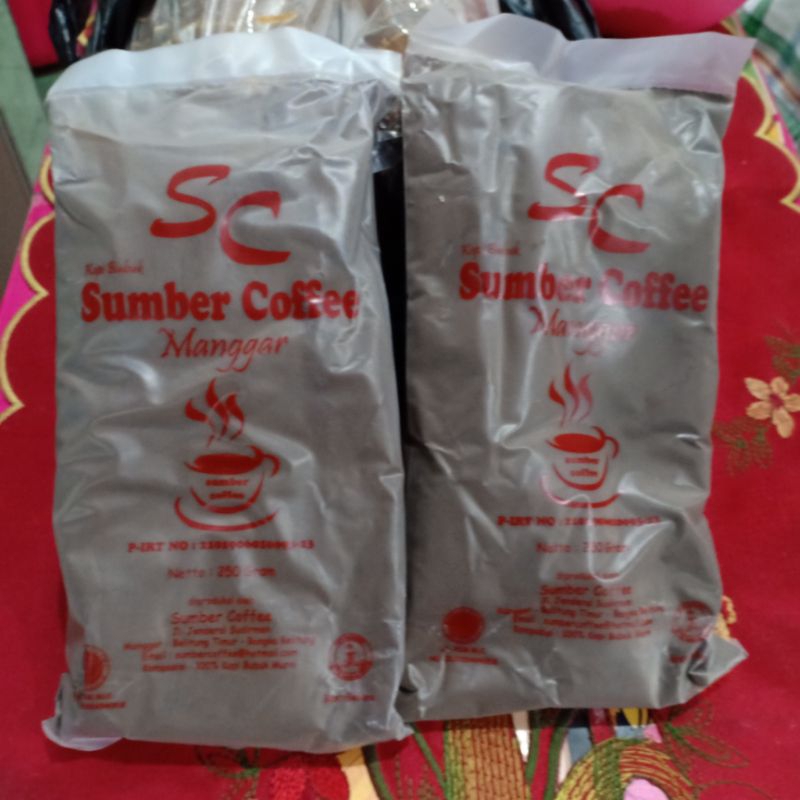 

Kopi Bubuk Asli Manggar Kopi Sumber Coffee 250 Gram