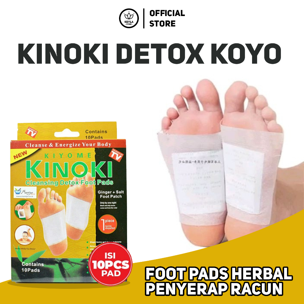 ORIGINAL  KINOKI KOYO DETOX TUBUH ISI 10 PCS | Kinoki Gold Koyo Kemasan Baru Original 100%