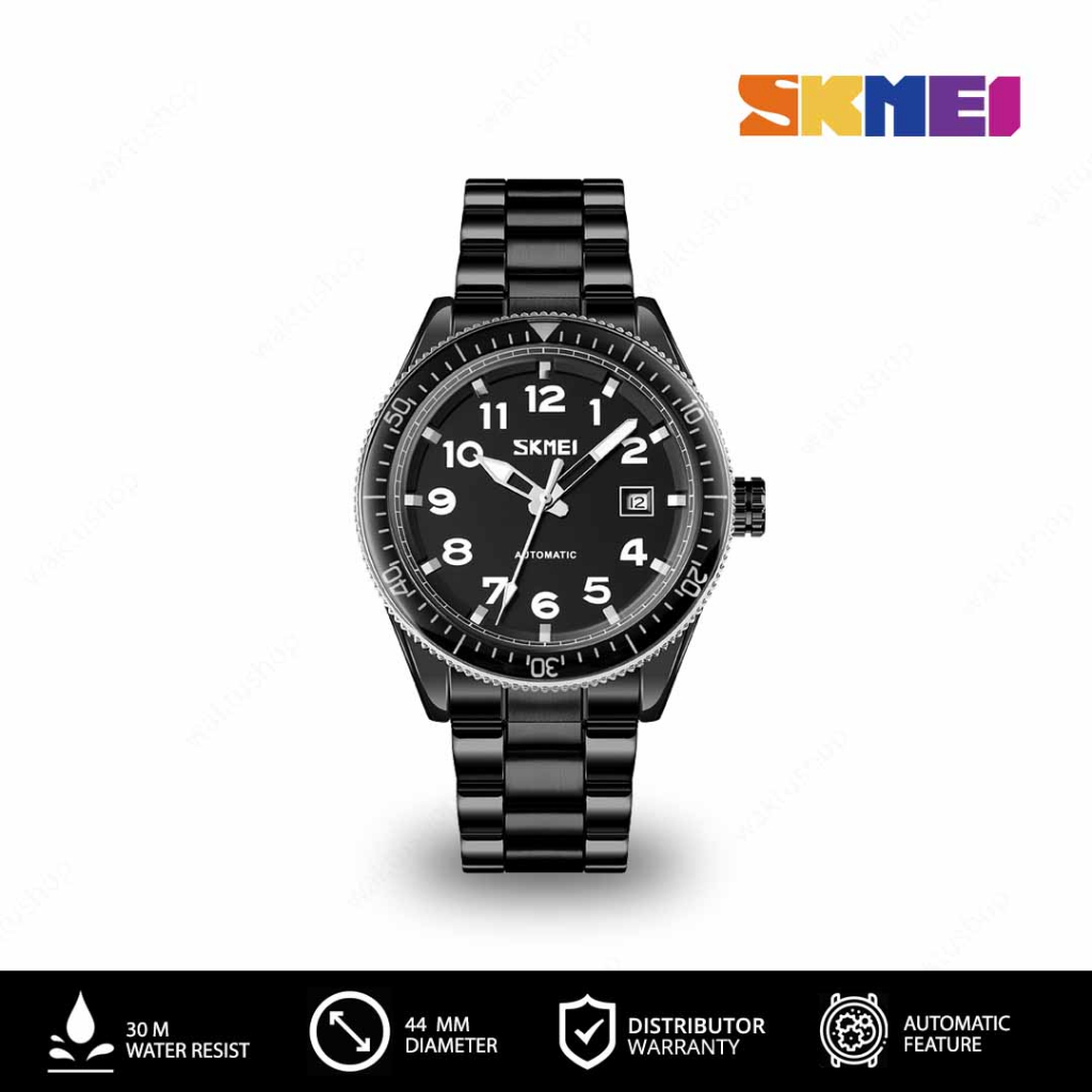 SKMEI 9232 Original Jam Tangan Pria Analog Rantai  Stainless Steel Tahan Air