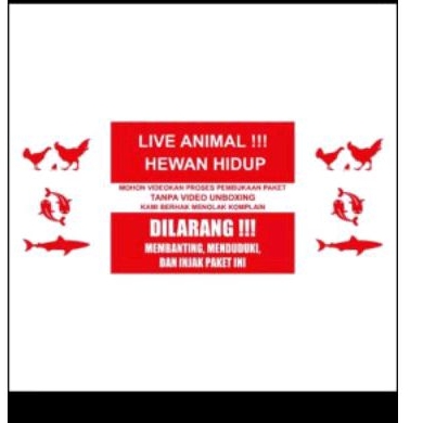 

STIKER LIVE ANIMAL KECIL UK 85 X 33 MM ISI 100 PCS BINATANG UNBOXING
