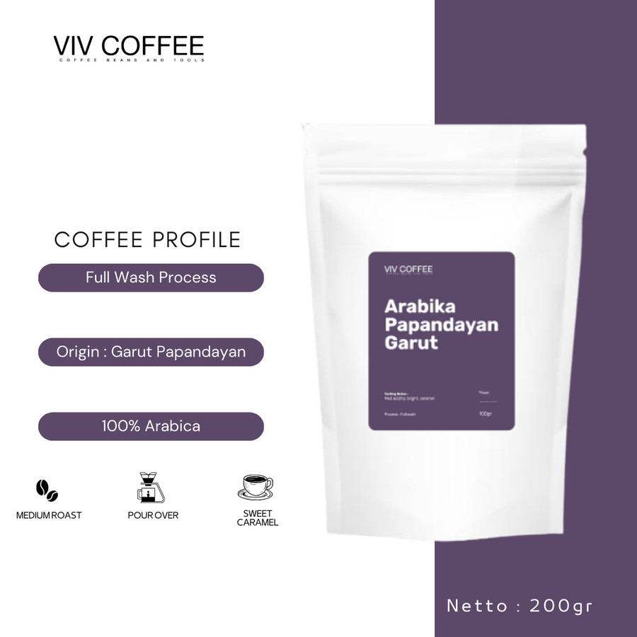 

Kopi Arabika Garut Papandayan 200gr Bubuk Biji