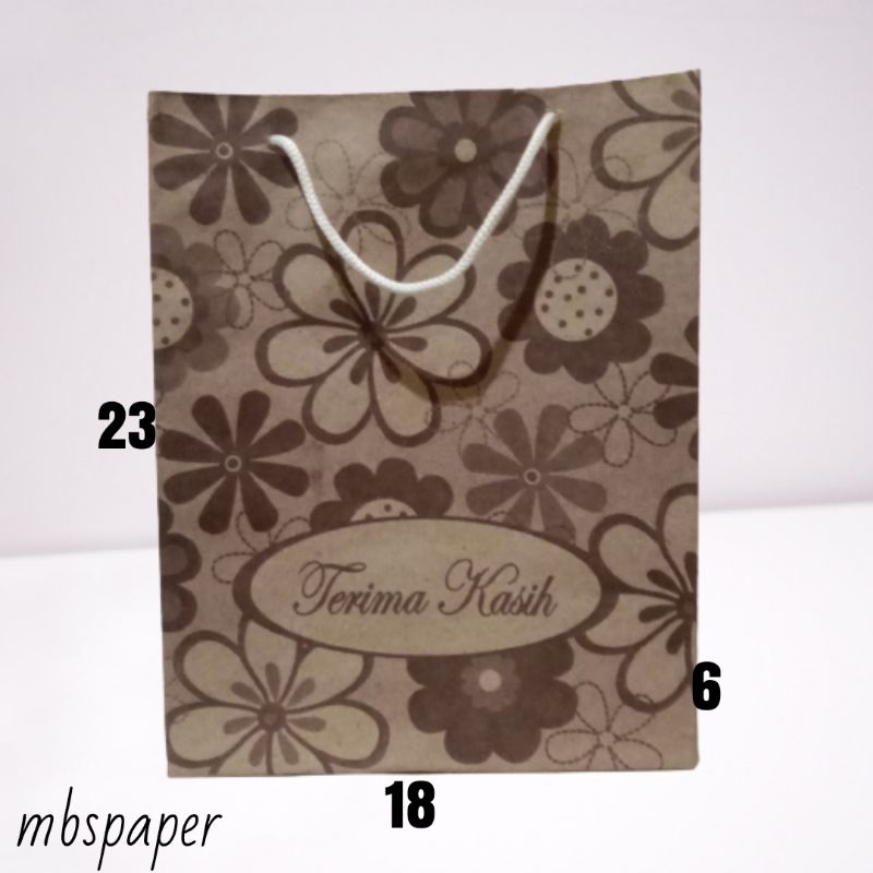 

isi (20 biji) Paper bag tas kertas 16x5x23cm kado hajatan snack souvernir motif batik bonus hadiah