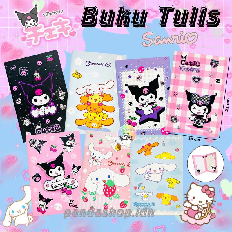 

Buku Tulis Premium Sanrio lucu cute