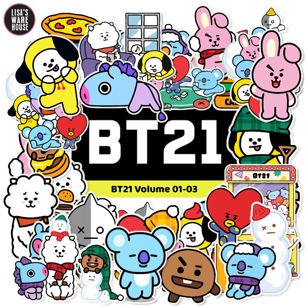 

Sticker BT21 Volume 01-03