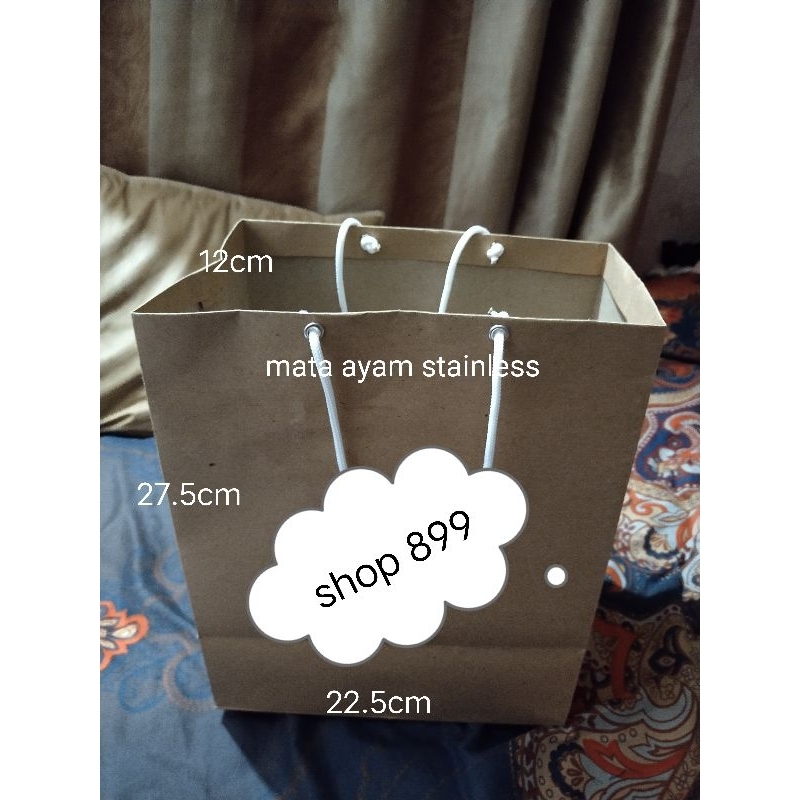 

promo paperbag premium P x L x T 22.5 x 14 x 27.5