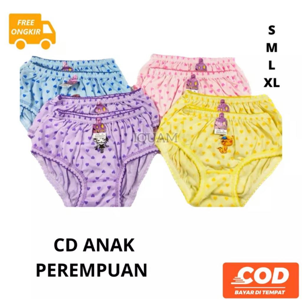 6PCS | CD anak perempuan ten ling paud tk sd